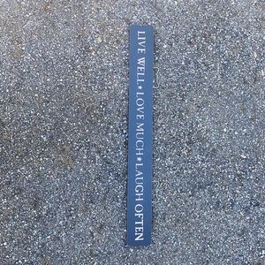 Love, love, laugh sign